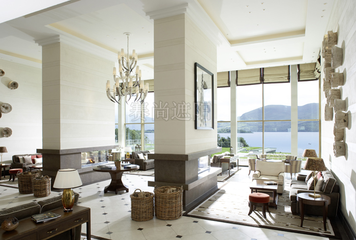 高檔酒店電動(dòng)窗簾實(shí)景圖