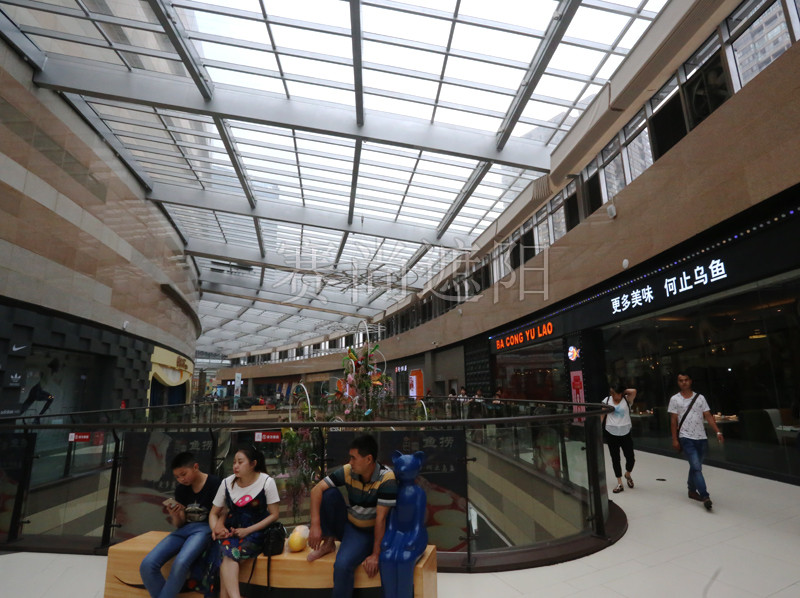 FCS電動天棚簾商場遮陽應用