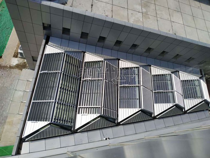 北京終端管制中心采光頂遮陽工程實景效果