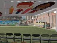 幼兒園戶外電動遮陽簾方案及效果圖