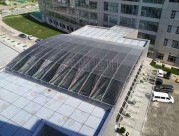 建筑不規則（異形）采光頂遮陽百葉設計實景效果圖